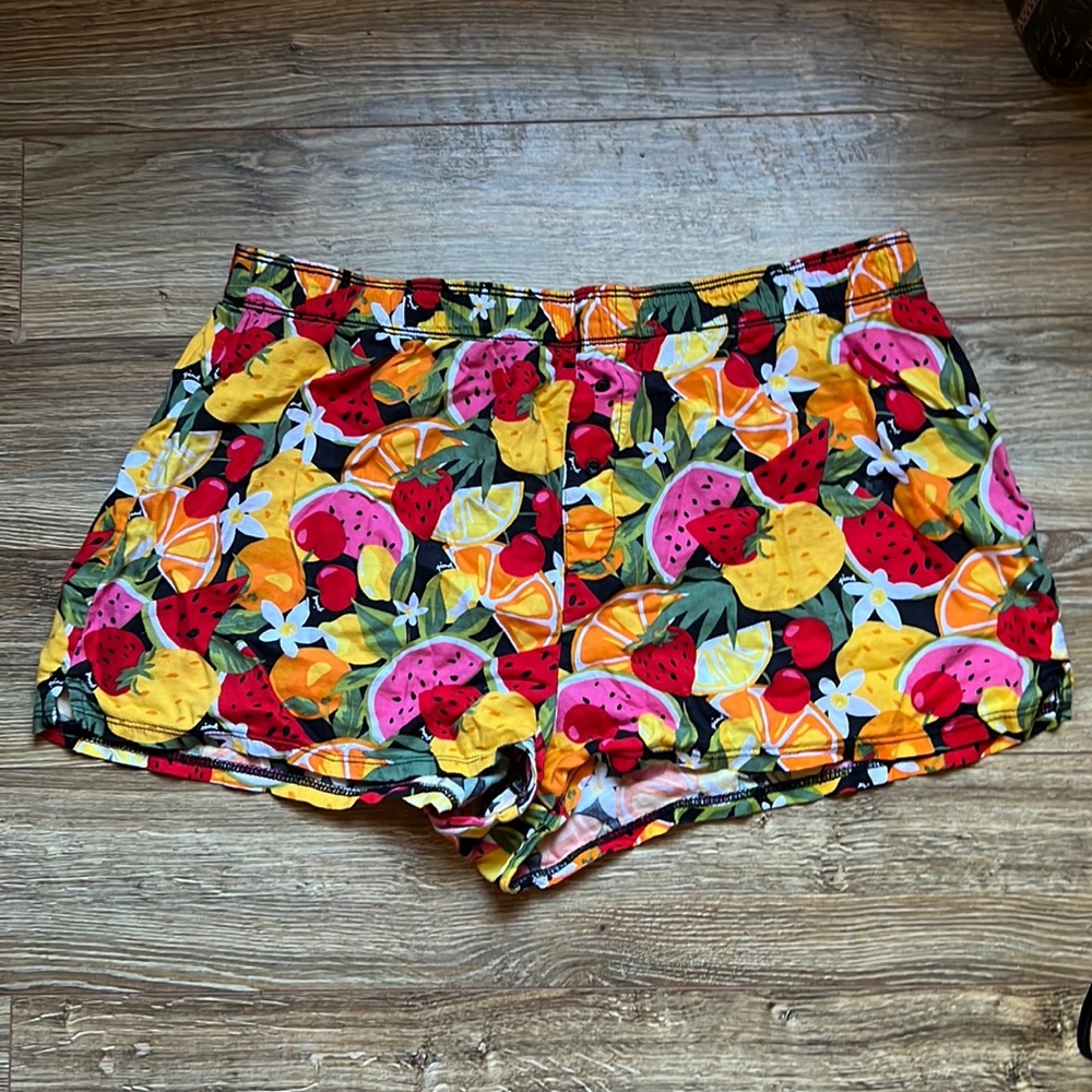PINK Sleep shorts sleep boxers fruity print